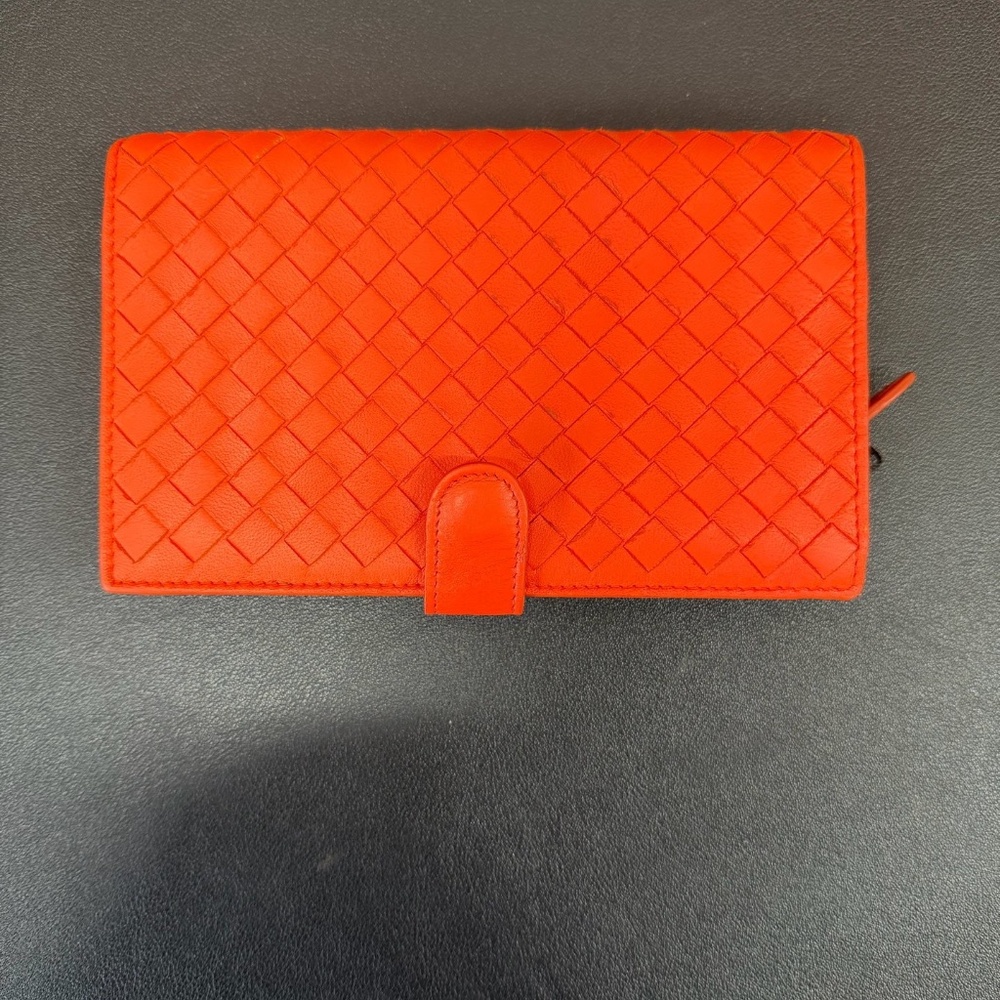 Bottega Veneta INTRECCIATO WALLET orange